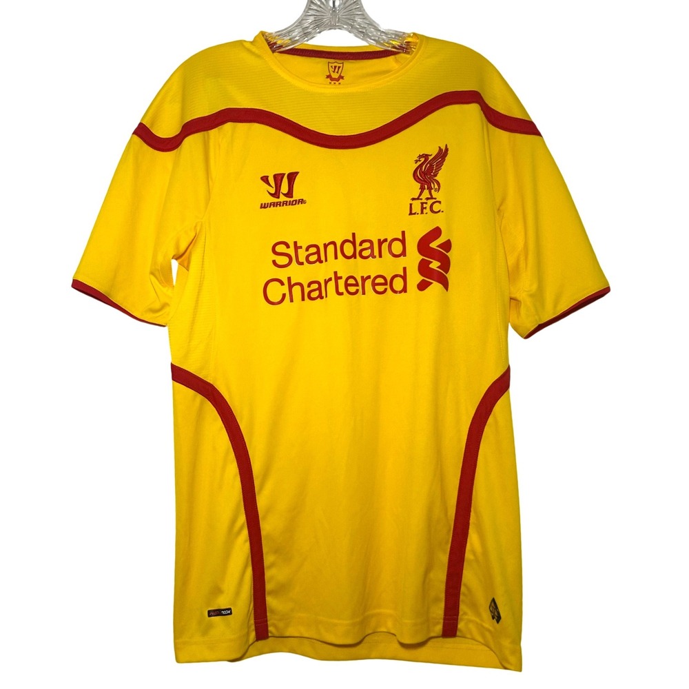 Warrior Liverpool FC 2014-15 Away Jersey Yellow Red Mens Medium football